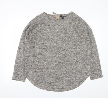 Womens UK Size L New Look Grey Pullover Sweatshirt