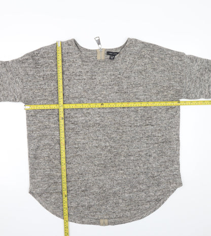 Womens UK Size L New Look Grey Pullover Sweatshirt