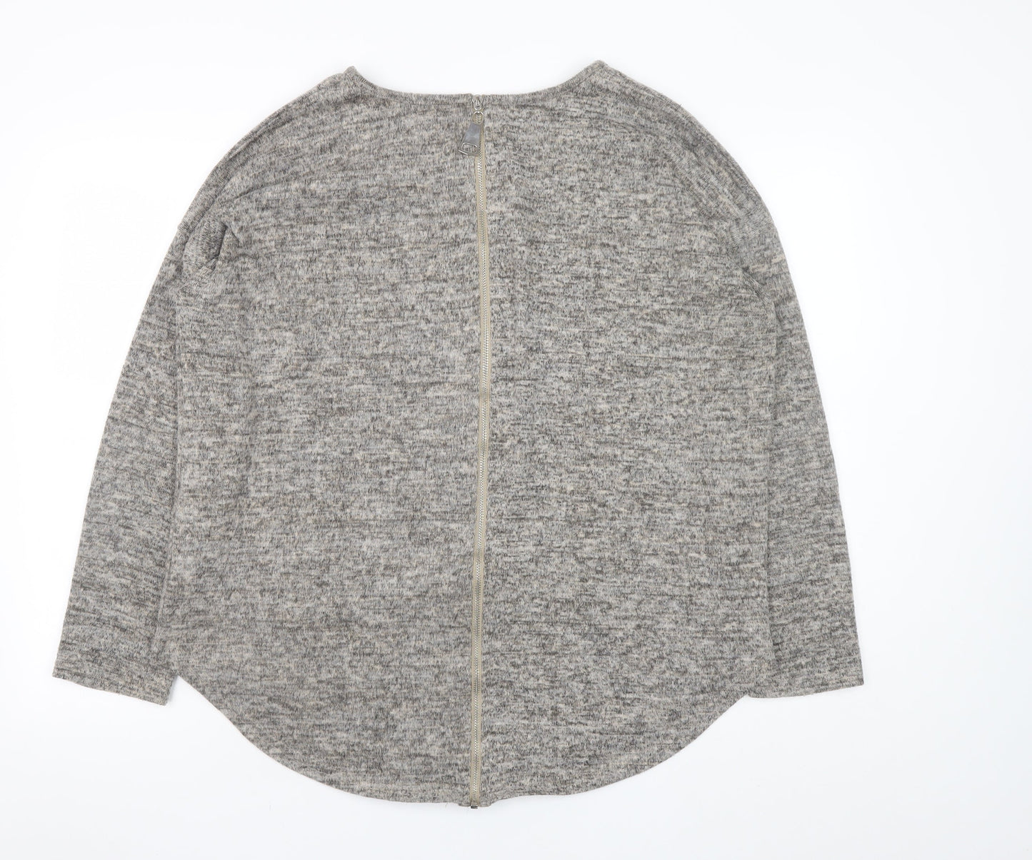 Womens UK Size L New Look Grey Pullover Sweatshirt