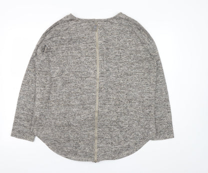 Womens UK Size L New Look Grey Pullover Sweatshirt
