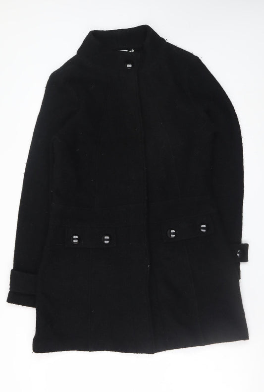 Womens UK Size 10 W. Lane Black Overcoat