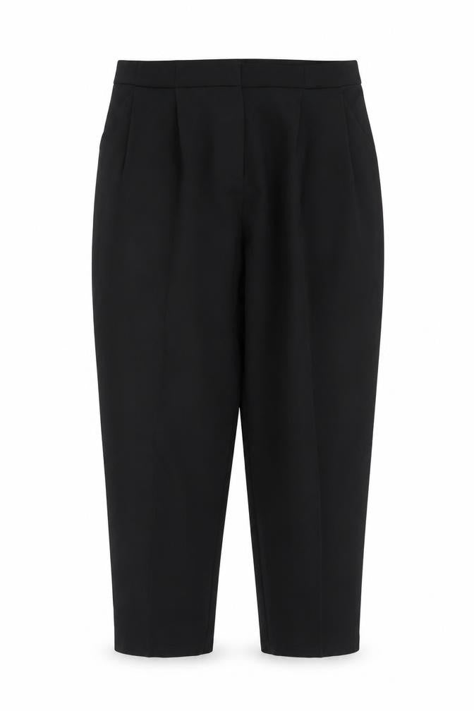 Womens UK Size 12 ASOS DESIGN Regular Fit Cropped Black Trousers