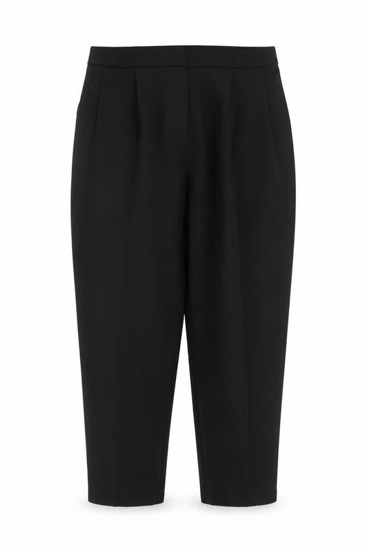 Womens UK Size 12 ASOS DESIGN Regular Fit Cropped Black Trousers