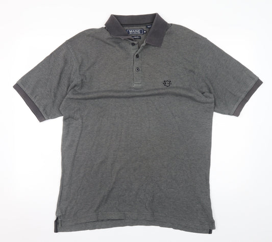 Mens UK Size M Maine New England 100% Cotton Polo Shirt