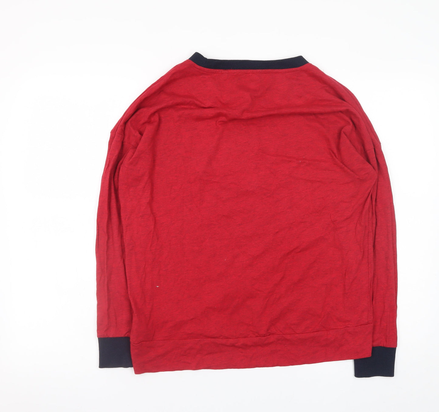 Next Women Red Long Sleeve Mummy Bear Pyjama Top Size 8