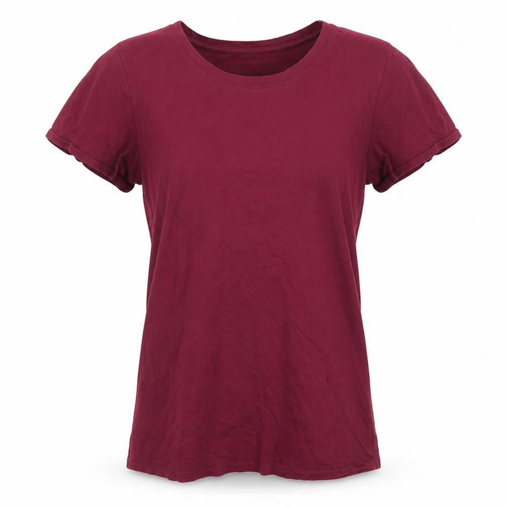 Womens UK Size M H&M Red Basic T-Shirt