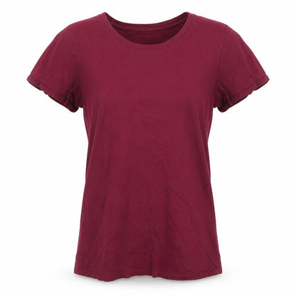 Womens UK Size M H&M Red Basic T-Shirt