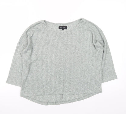 Womens UK Size 12 New Look Grey Basic T-Shirt