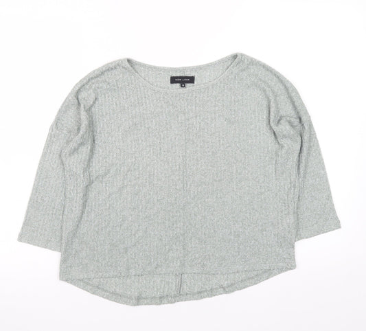Womens UK Size 12 New Look Grey Basic T-Shirt