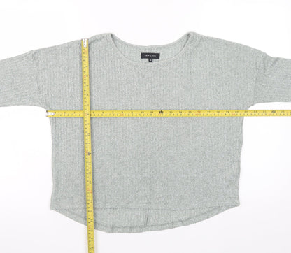 Womens UK Size 12 New Look Grey Basic T-Shirt