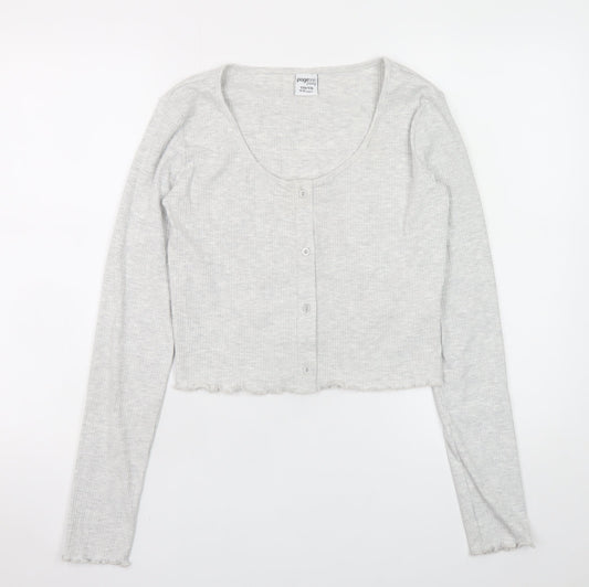 Girls UK Size 14-15 Years Page One Young Grey Cardigan Jumper
