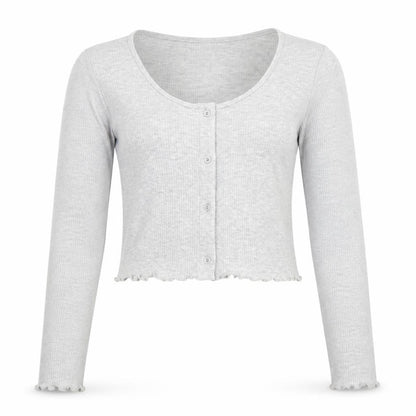 Girls UK Size 14-15 Years Page One Young Grey Cardigan Jumper