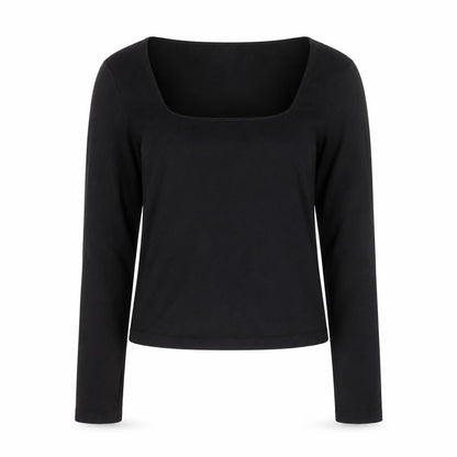 Womens UK Size 12 H&M Black Basic T-Shirt