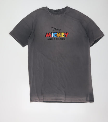 Primark Disney Mickey & Friends Grey Women's S Nightshirt T-Shirt Style