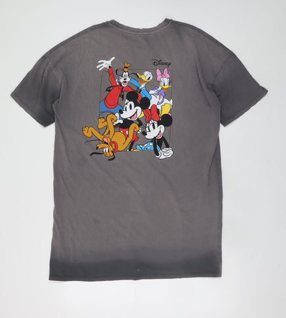 Primark Disney Mickey & Friends Grey Women's S Nightshirt T-Shirt Style