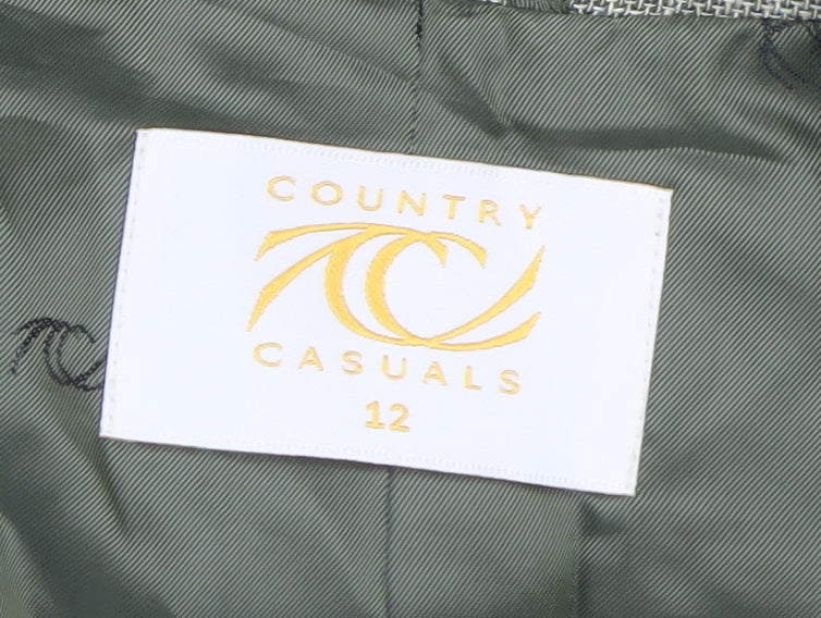 Womens UK Size 12 Country Casuals Regular Green Blazer