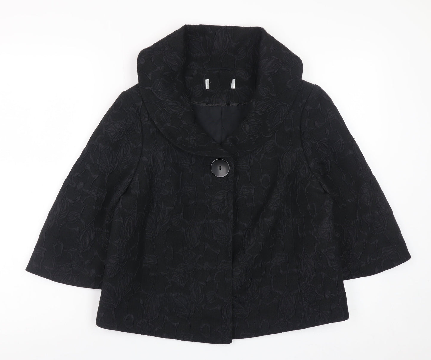 Womens UK Size 14 Wallis Black Basic Jacket