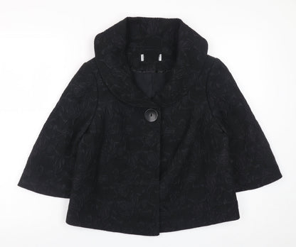 Womens UK Size 14 Wallis Black Basic Jacket