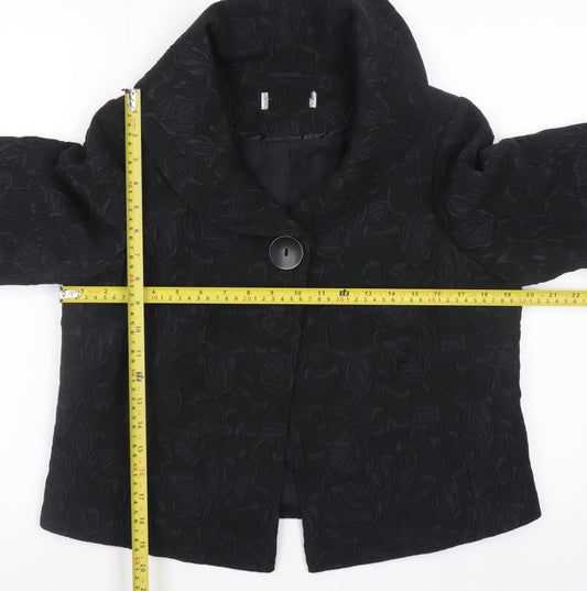 Womens UK Size 14 Wallis Black Basic Jacket