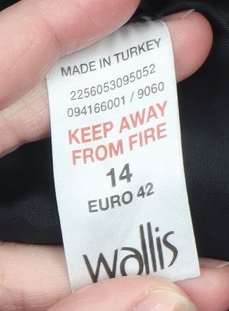 Womens UK Size 14 Wallis Black Basic Jacket