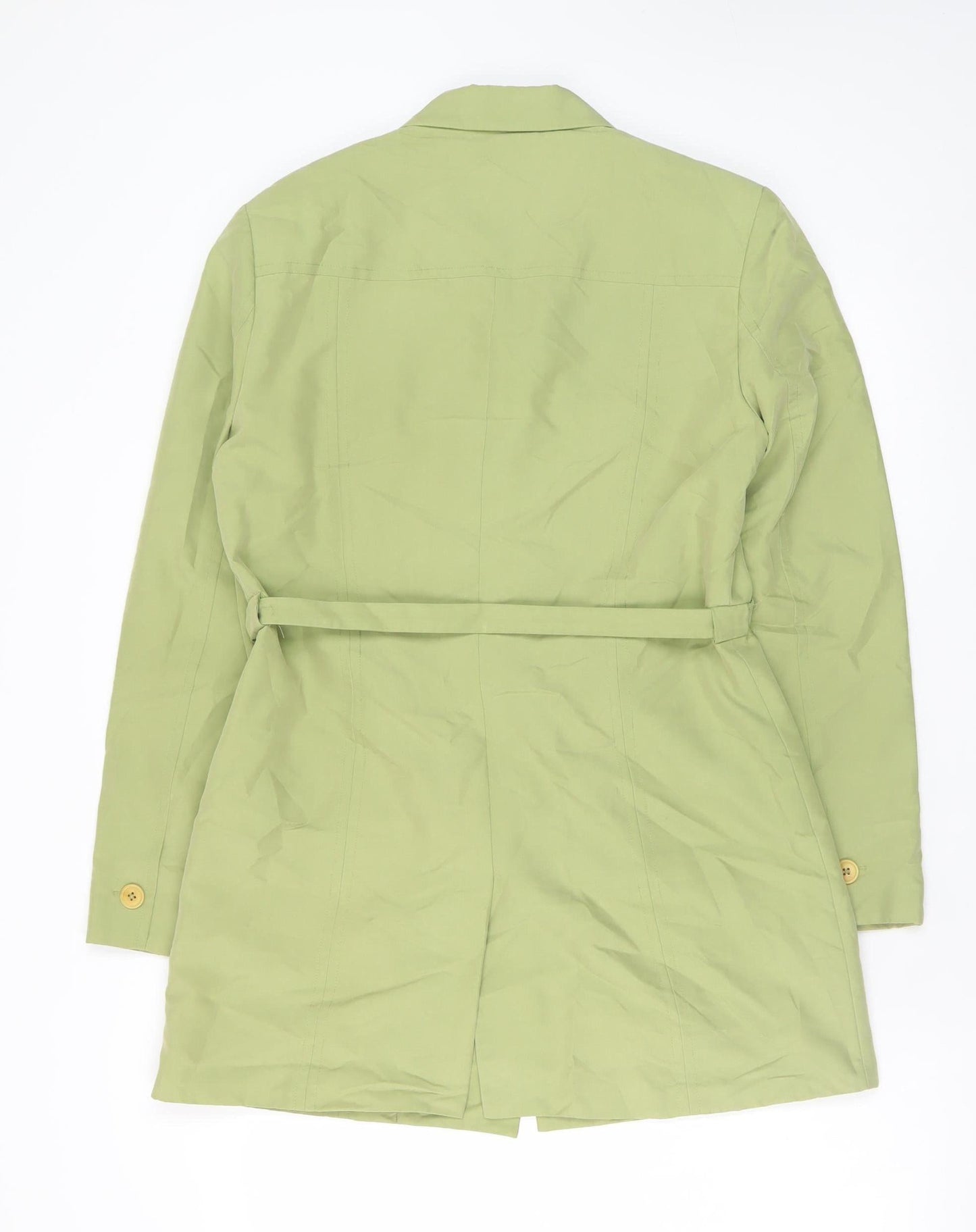 Womens UK Size 12 Part Two Green Trench Coat