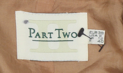 Womens UK Size 12 Part Two Green Trench Coat
