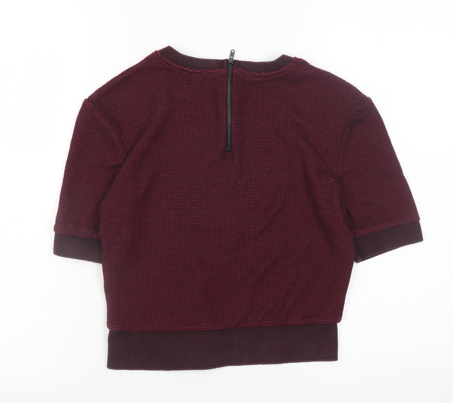 Womens UK Size M Padini Red Cropped T-Shirt
