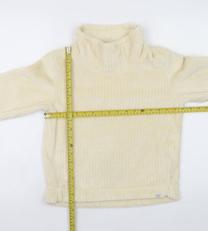 Regatta Girls Beige Fleece Roll Neck Pullover Sweatshirt 11-12 Years