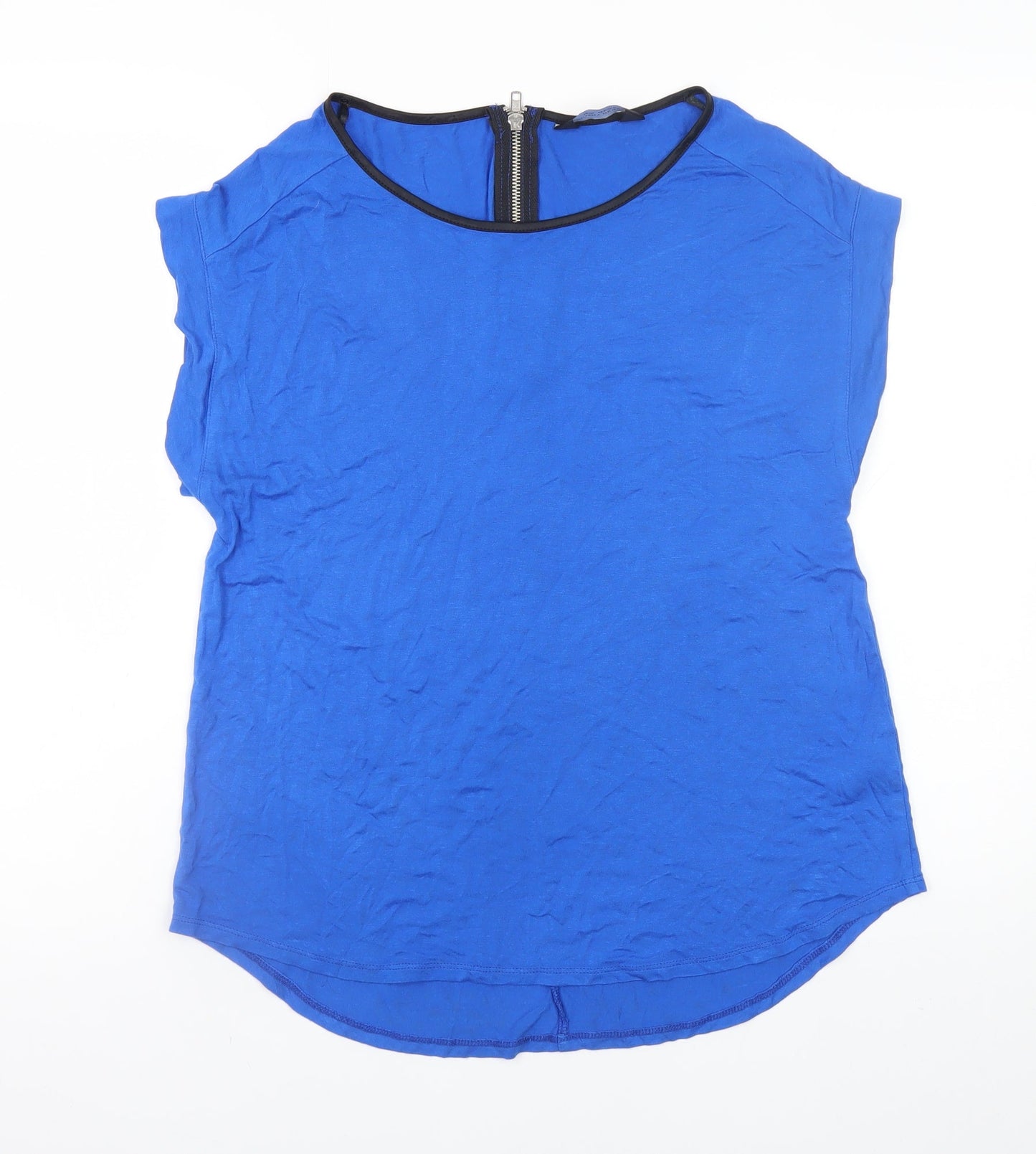 Womens UK Size 12 Dorothy Perkins Blue Basic Blouse