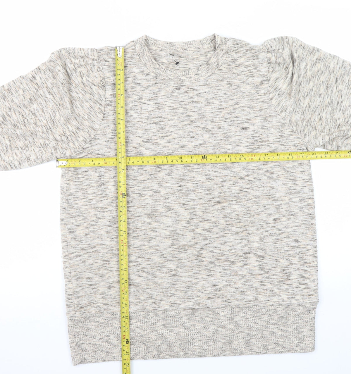 Mens UK Size L NEXT Beige Pullover Sweatshirt