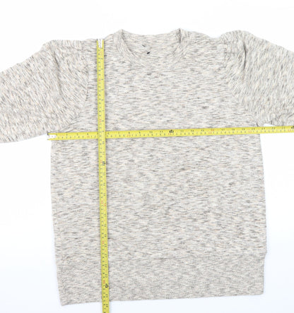 Mens UK Size L NEXT Beige Pullover Sweatshirt