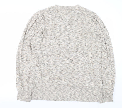 Mens UK Size L NEXT Beige Pullover Sweatshirt