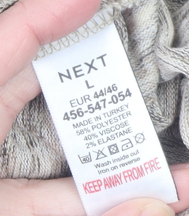 Mens UK Size L NEXT Beige Pullover Sweatshirt