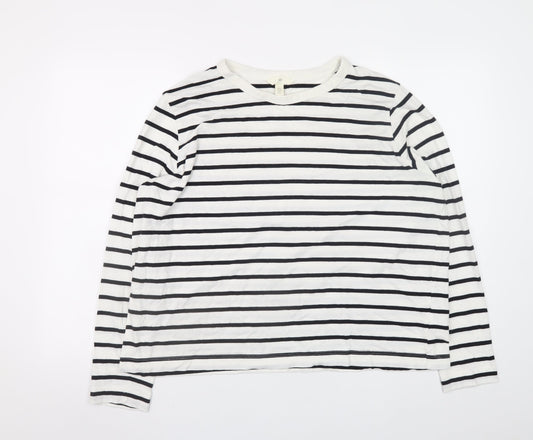 Womens UK Size XL H&M White Pullover Sweatshirt