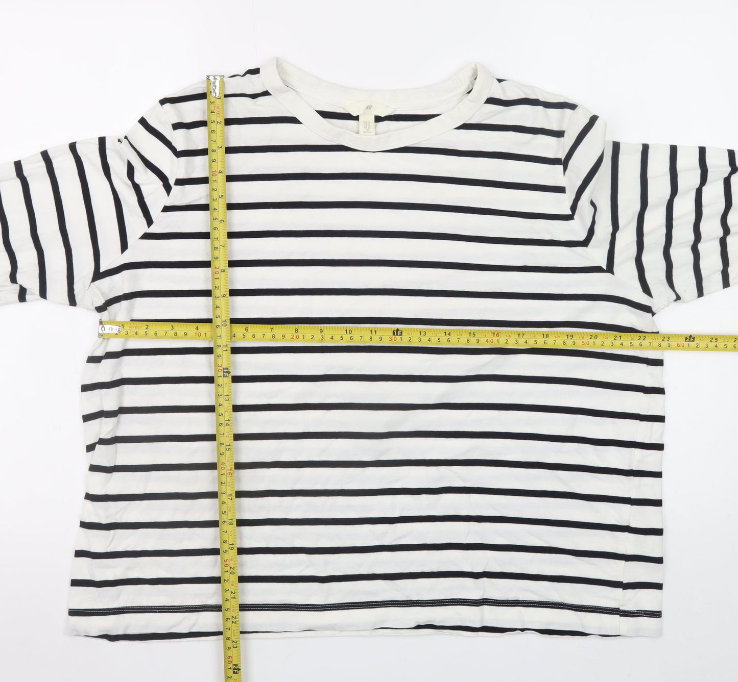Womens UK Size XL H&M White Pullover Sweatshirt
