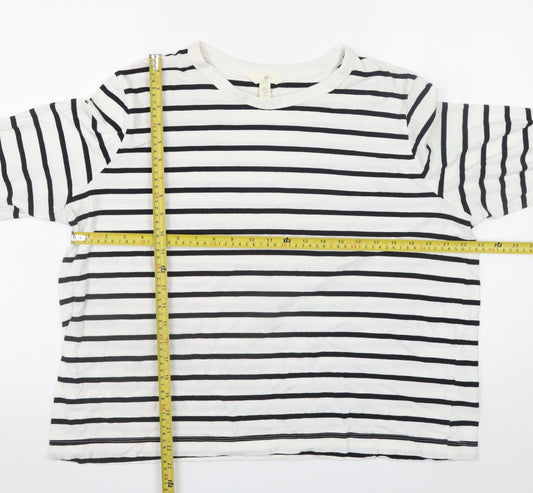 Womens UK Size XL H&M White Pullover Sweatshirt