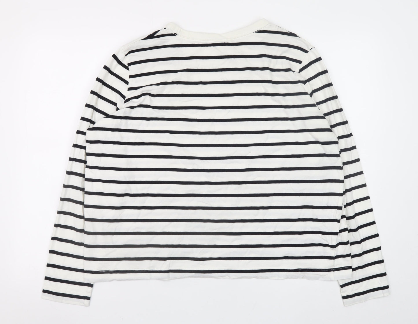 Womens UK Size XL H&M White Pullover Sweatshirt