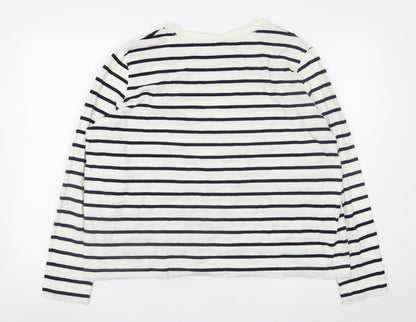 Womens UK Size XL H&M White Pullover Sweatshirt