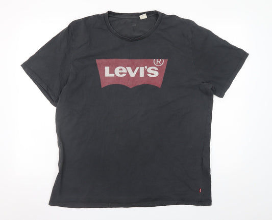 Mens UK Size XL Levi's Black  T-Shirt