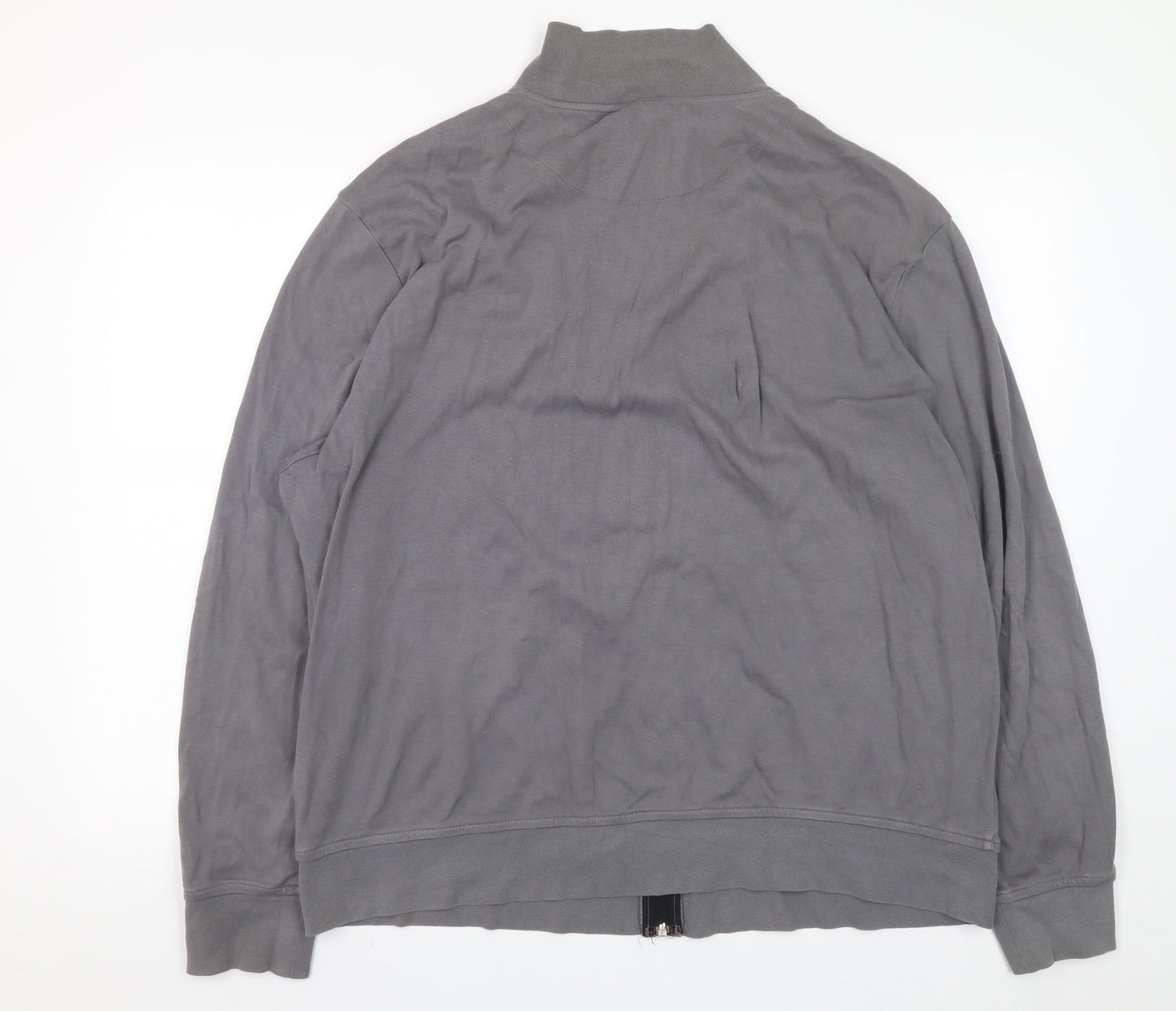 Mens UK Size 2XL Easy Grey Full Zip Sweatshirt