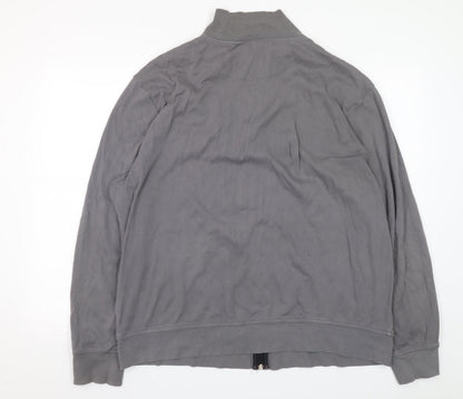 Mens UK Size 2XL Easy Grey Full Zip Sweatshirt