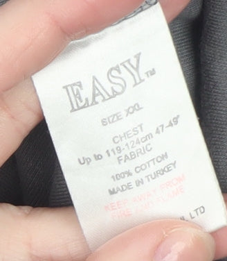 Mens UK Size 2XL Easy Grey Full Zip Sweatshirt