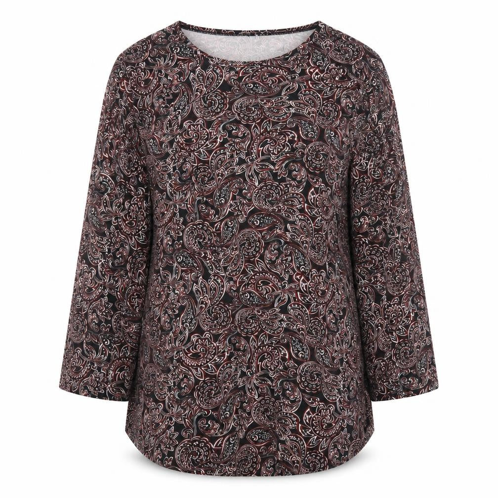 Womens UK Size L Papaya Multicoloured Tunic Blouse