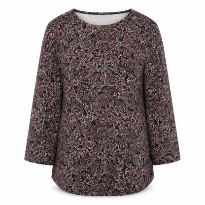 Womens UK Size L Papaya Multicoloured Tunic Blouse