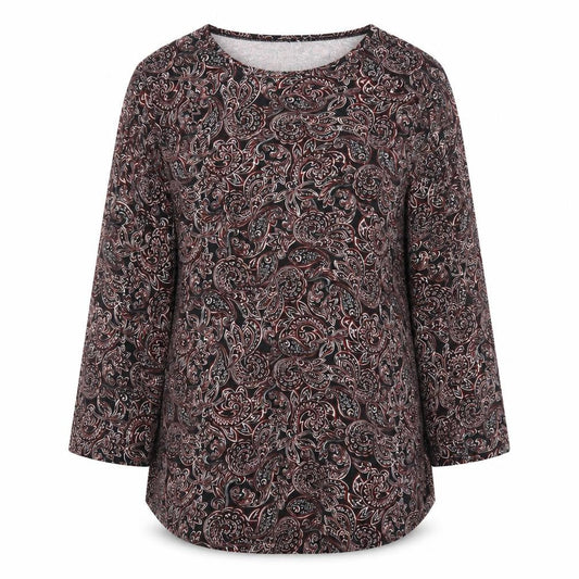 Womens UK Size L Papaya Multicoloured Tunic Blouse