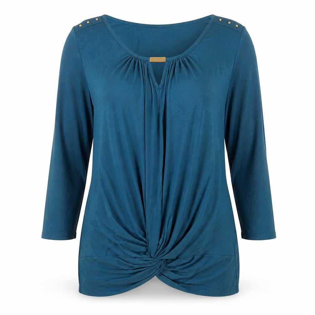 Womens UK Size 12 Wallis Green Tunic Blouse