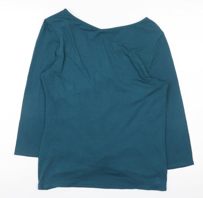 Womens UK Size 12 Wallis Green Tunic Blouse