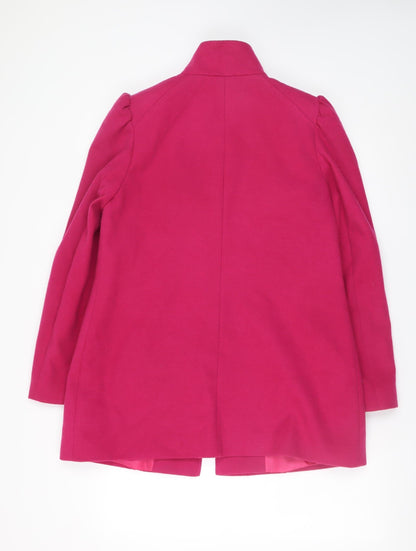 Womens UK Size 12 F&F Pink Overcoat