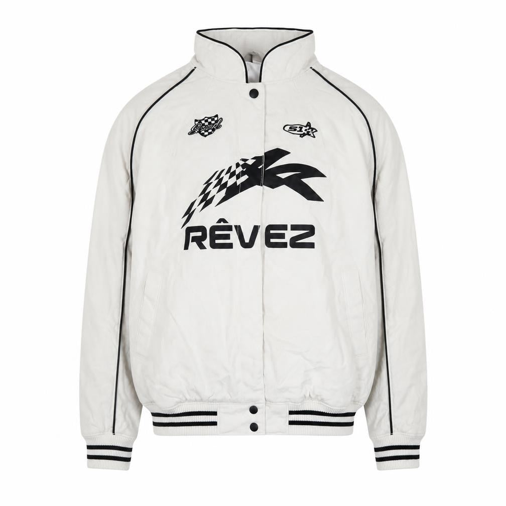 Mens UK Size XS H&M White Bomber Jacket
