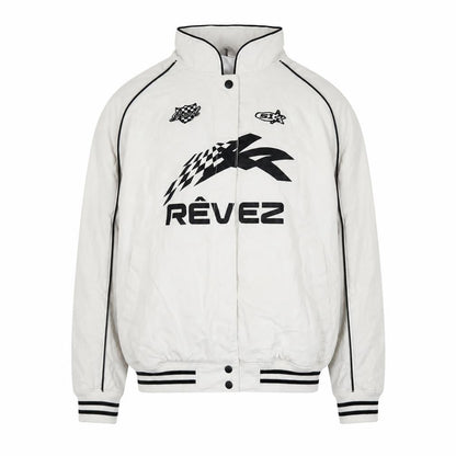 Mens UK Size XS H&M White Bomber Jacket